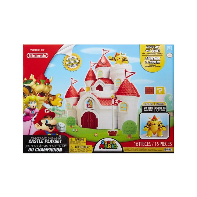 Nintendo Mushroom Kingdom Castle Playset Super Mario Worldgame 3766